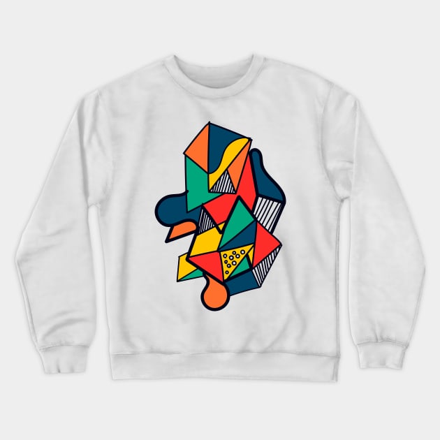 Abstract art Modern geometric art Crewneck Sweatshirt by carolsalazar